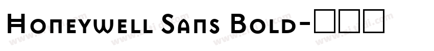 Honeywell Sans Bold字体转换